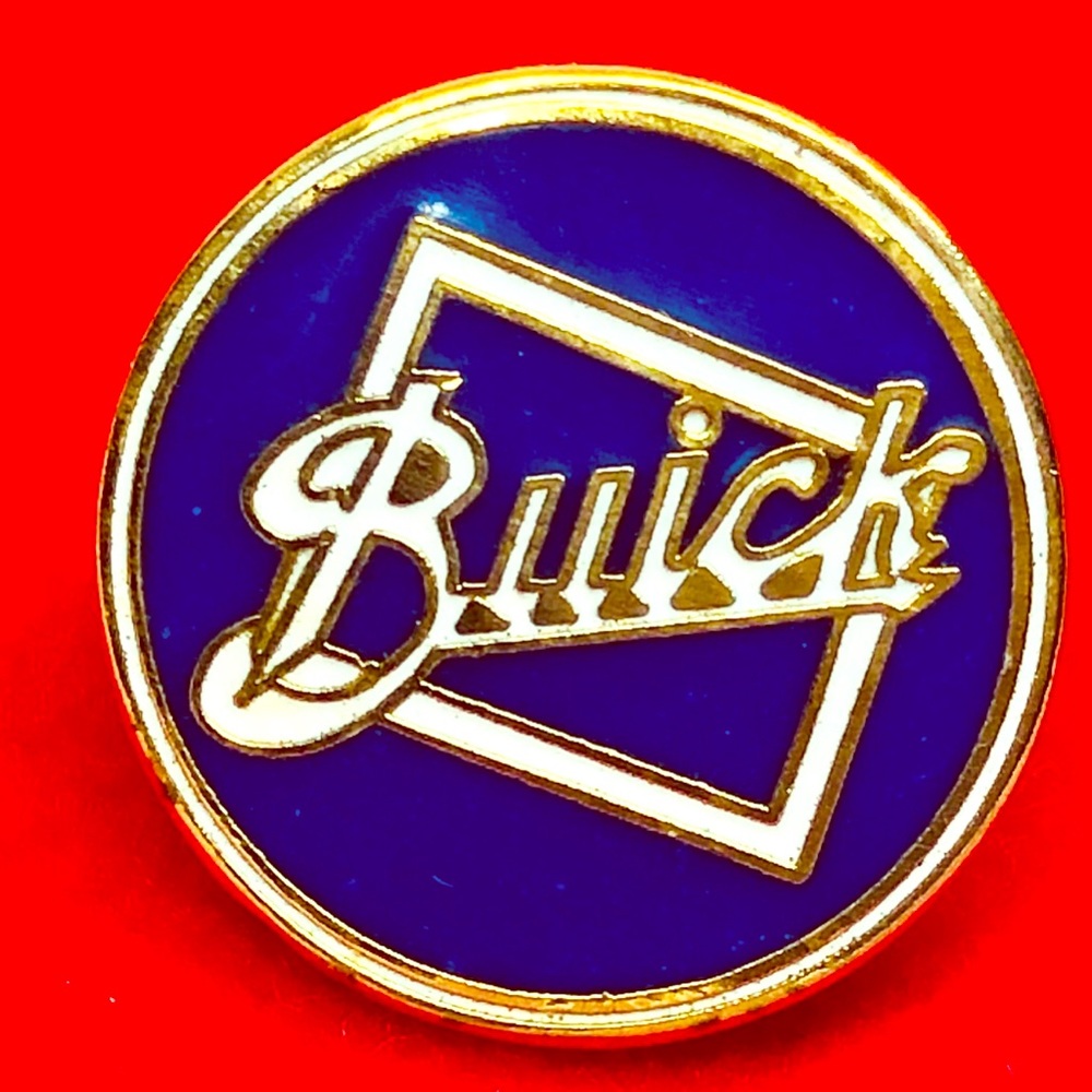 Vintage Enamel Buick Car Logo Pin